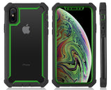 Vispro Rugged Hybrid Case Clear Acrylic Hard Back for Apple iPhone Xs/X/10s/10