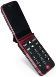 Black Vegan Leather Case with Belt Clip for GreatCall Jitterbug Flip Phone
