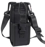 Black Rugged Nylon Pouch Case Duty Belt Loop for Motorola Radio XL Walkie Talkie