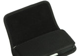 Black Nylon Case Pouch Belt Clip for LG Classic Flip Phone L125DL, Nokia 2720 V