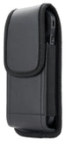 Black Vegan Leather Case Pouch Belt Clip for Galaxy Z Fold 6 5 Pixel 9 Pro Fold