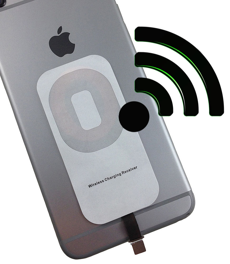 Geografi missil tackle QI WIRELESS CHARGER RECEIVER ADAPTER STICKER FOR APPLE iPHONE 6 6s 7 P –  Nakedcellphone