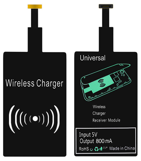 QI WIRELESS CHARGER RECEIVER ADAPTER STICKER FOR STANDARD MICRO USB CELL PHONE