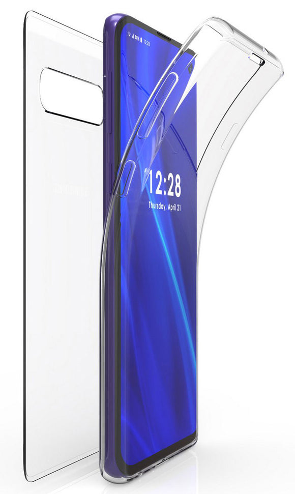 Tri-Max Clear Screen Guard Full Body TPU Wrap Case Cover for Samsung Galaxy S10
