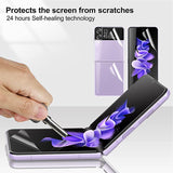 Hydrogel Soft Film Front/Hinge/Back/Inside Screen Protector for Galaxy Z Flip 3