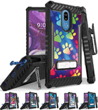 Rugged Case + Belt Clip Combo for LG Stylo 5 - Adorable Animals