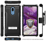 Rugged Case + Belt Clip Combo for LG Stylo 5 - Adorable Animals