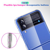 Clear Slim TPU Case Grip Cover for Samsung Galaxy Z Flip3 5G (2021, SM-F711)