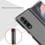 Clear Anti-Shock Transparent Case Slim Cover for Samsung Galaxy Z Fold 3 5G 2021