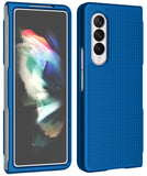 Grid Textured Hard Case Slim Cover for Samsung Galaxy Z Fold 3 5G 2021 Fold3