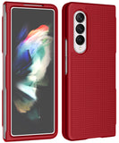 Grid Textured Hard Case Slim Cover for Samsung Galaxy Z Fold 3 5G 2021 Fold3
