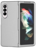 Grid Textured Hard Case Slim Cover for Samsung Galaxy Z Fold 3 5G 2021 Fold3