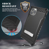 Tri-Shield Rugged Case Kickstand Cover Belt Clip Holster for iPhone 11 Pro Max