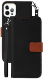 Wallet Case Credit Card Slot Cover and Wrist Strap Lanyard for iPhone 13 Pro