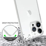 AquaFlex Anti-Shock Clear Case Slim Cover for iPhone 15 Pro