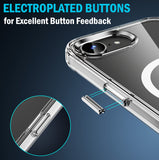 Clear Acrylic TPU Case for iPhone 16e Phone (2025) - Compatible with MagSafe