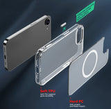 Clear Acrylic TPU Case for iPhone 16e Phone (2025) - Compatible with MagSafe