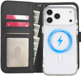 Wallet + Strap + Clear Case Combo for iPhone 17 Pro Max, Compatible with Magsafe