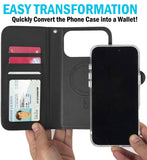 Wallet + Strap + Clear Case Combo for iPhone 18 Pro (Compatible with Magsafe)