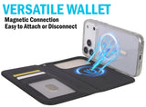Wallet + Strap + Clear Case Combo for iPhone 17 Pro (Compatible with Magsafe)