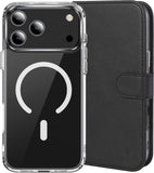 Wallet + Strap + Clear Case Combo for iPhone 17 Pro Max, Compatible with Magsafe