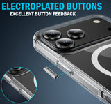 Clear Acrylic TPU Case for iPhone 17 Pro Max - Compatible with MagSafe