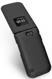 Grid Texture Hard Case Cover and Belt Clip Holster for Nokia 2720 V Flip Phone