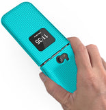 Grid Texture Hard Case Cover and Belt Clip Holster for Nokia 2720 V Flip Phone
