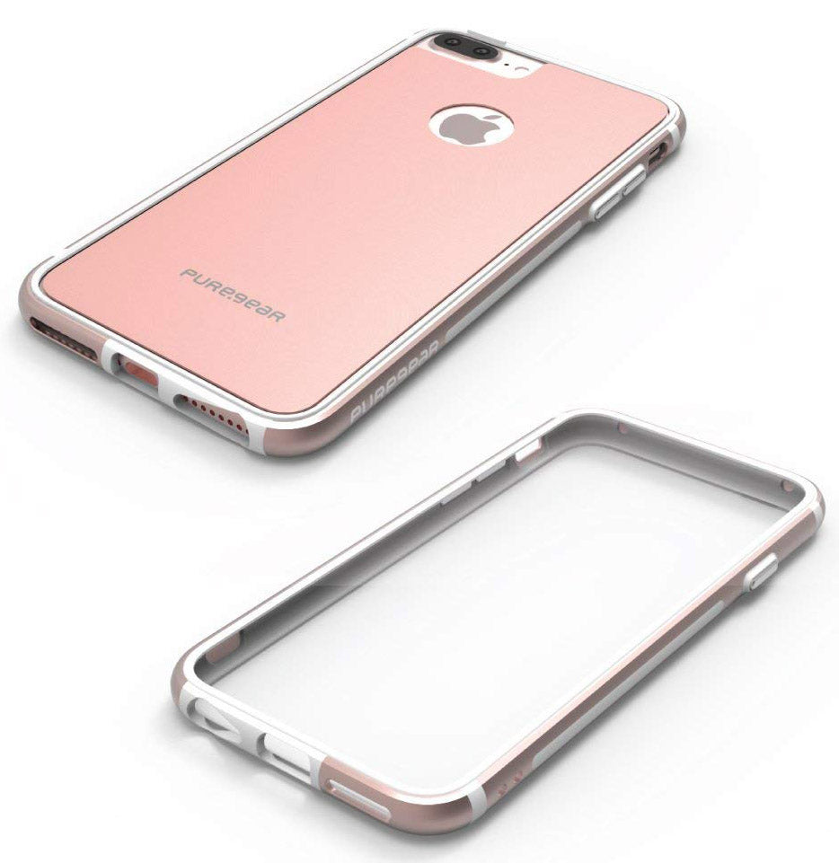 Rose Gold GlassBak 360 Case + Tempered Glass for iPhone 8 Plus/7