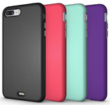 ANTI-SLIP TEXTURED GRIP SKIN HARD CASE COVER FOR APPLE iPHONE 7/8 PLUS +