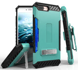 TRI-SHIELD RUGGED CASE + BELT CLIP HOLSTER STRAP STAND FOR APPLE iPHONE 7/8 PLUS
