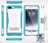 TRI-SHIELD RUGGED CASE + BELT CLIP HOLSTER STRAP STAND FOR APPLE iPHONE 7/8 PLUS