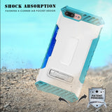 TRI-SHIELD RUGGED CASE + BELT CLIP HOLSTER STRAP STAND FOR APPLE iPHONE 7/8 PLUS
