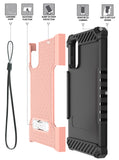 Rugged Anti-Shock Case (Kickstand/Strap) for Galaxy A04s, A04, M13, A32 5G