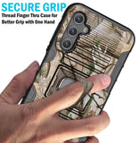 Rugged Case with Ring Grip Stand for Samsung Galaxy A14 5G Phone