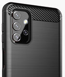 Matte Carbon Fiber TPU Gel Skin Case Cover for Samsung Galaxy A32 5G Phone