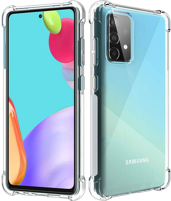 Clear Transparent Anti-Shock Case Slim Cover for Samsung Galaxy A52 5G Nakedcellphone Clear Transparent Anti-Shock Case Slim Cover for Samsung Galaxy A52 5G Nakedcellphone