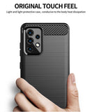 Matte Carbon Fiber TPU Gel Skin Case Cover for Samsung Galaxy A52 5G Phone