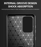 Matte Carbon Fiber TPU Gel Skin Case Cover for Samsung Galaxy A52 5G Phone