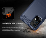 Matte Carbon Fiber TPU Gel Skin Case Cover for Samsung Galaxy A52 5G Phone