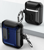 Secure Click Case Rugged Protective Cover Carabiner Clip for Airpods (Gen 1 & 2)