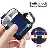 Secure Click Case Rugged Protective Cover Carabiner Clip for Airpods (Gen 1 & 2)