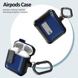 Secure Click Case Rugged Protective Cover Carabiner Clip for Airpods (Gen 1 & 2)