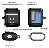 Secure Click Case Rugged Protective Cover Carabiner Clip for Airpods (Gen 1 & 2)