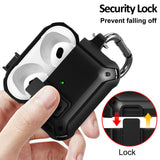 Secure Click Case Rugged Protective Cover Carabiner Clip for Airpods 3rd Gen