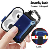Secure Click Case Rugged Protective Cover Carabiner Clip for Airpods 3rd Gen