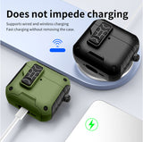 Magnetic Rugged Case for Airpods 4 (Stand + Lanyard + Clip + Cleaning Kit)