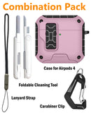 Magnetic Rugged Case for Airpods 4 (Stand + Lanyard + Clip + Cleaning Kit)