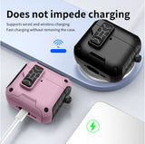 Magnetic Rugged Case for Airpods 4 (Stand + Lanyard + Clip + Cleaning Kit)