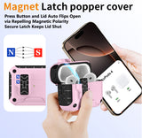 Magnetic Rugged Case for Airpods 4 (Stand + Lanyard + Clip + Cleaning Kit)